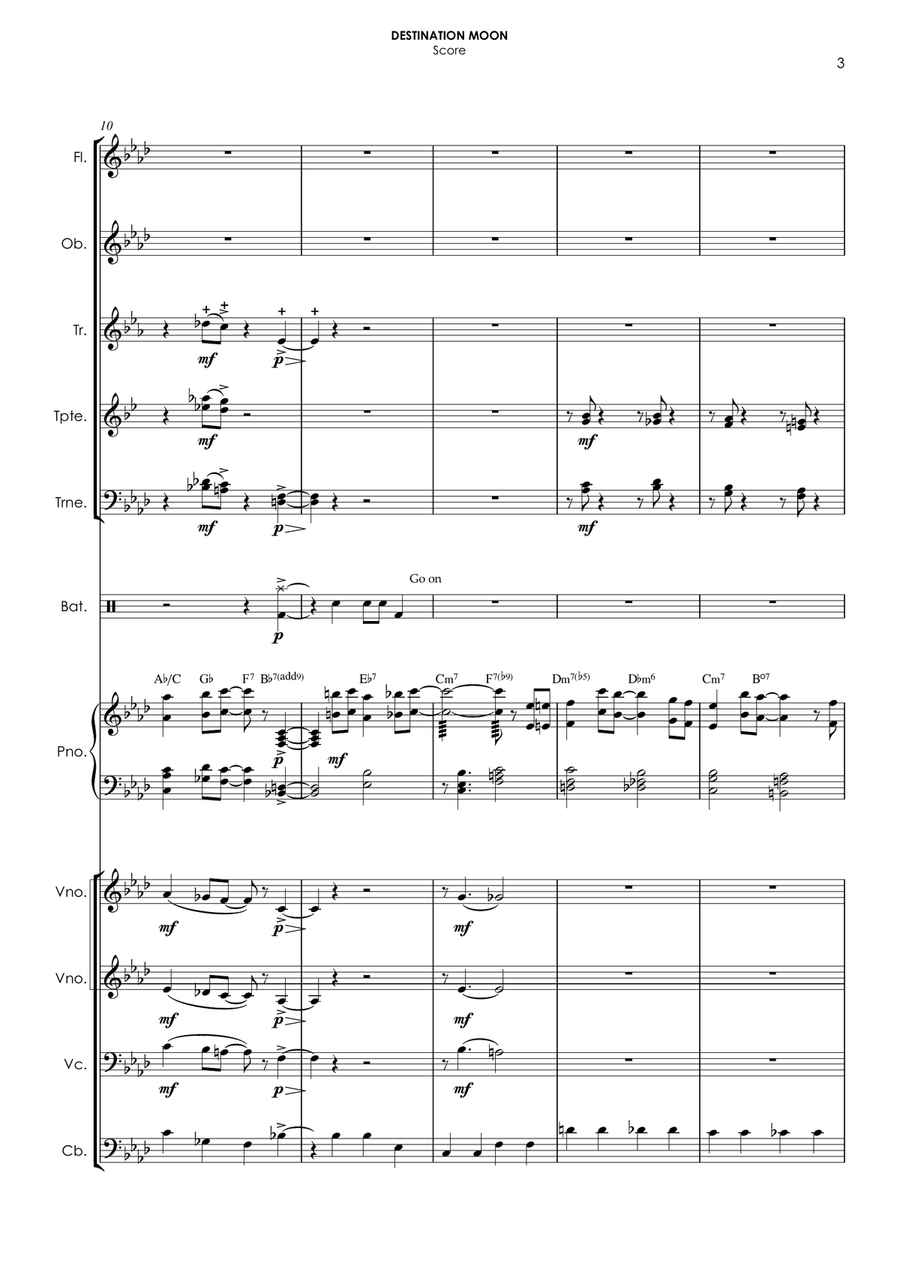 Destination Moon Chamber Orchestra scores gallery preview page 6