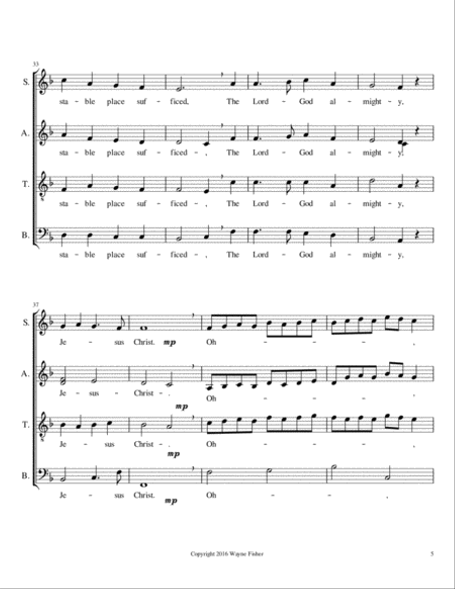 In The Bleak MidWinter 4-Part scores gallery preview page 5