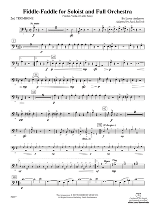 Fiddle-Faddle for Soloist and Full Orchestra: 2nd Trombone