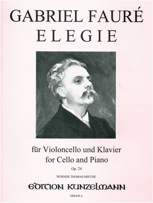 Book cover for Elegy for cello and piano