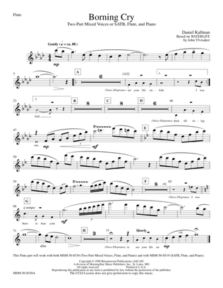 Borning Cry (Downloadable Flute Part)