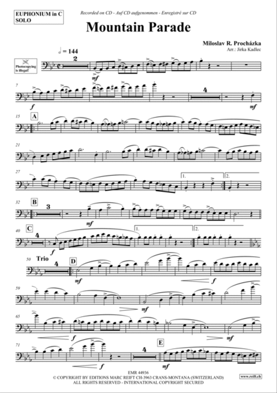 Mountain Parade Mountain Parade Euphonium scores gallery preview page 4