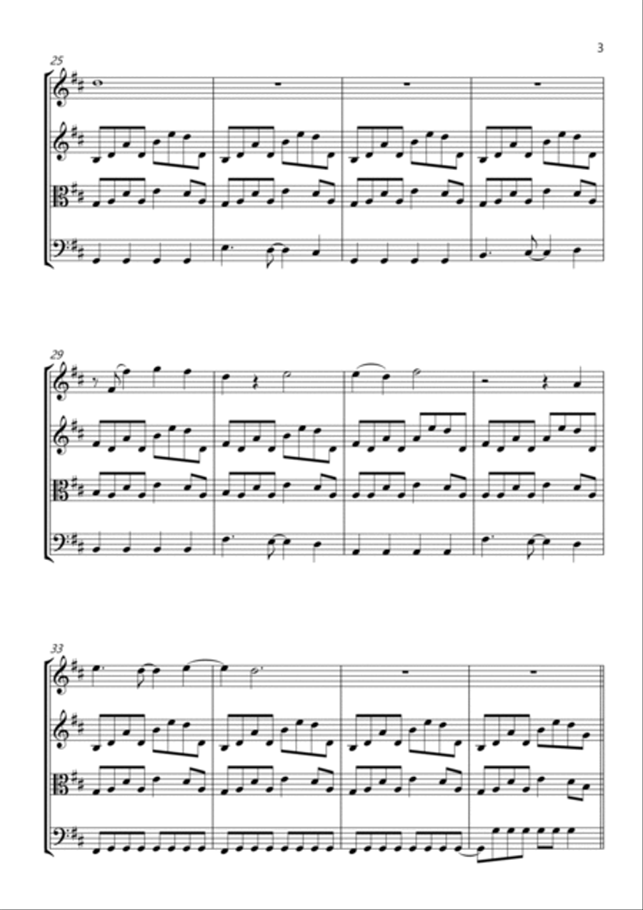 Mr. Brightside String Quartet scores gallery preview page 3