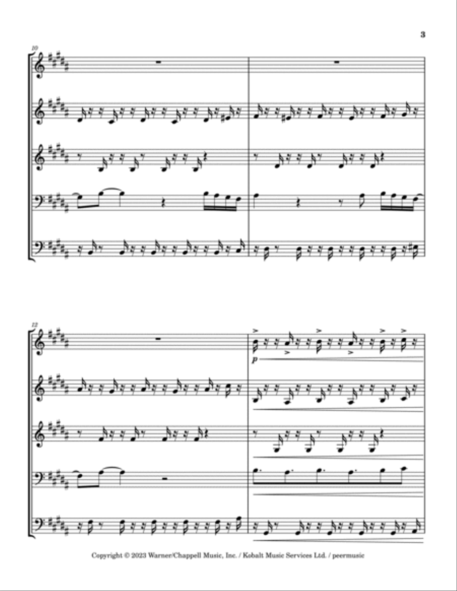 Tattoo Brass Quintet scores gallery preview page 3