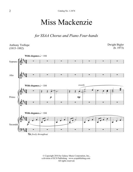 Miss Mackenzie (Downloadable)