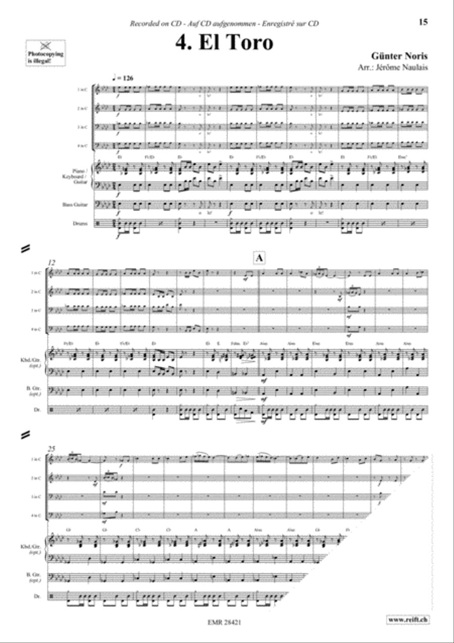 Let's Dance Volume 2 Woodwind Quartet scores gallery preview page 6