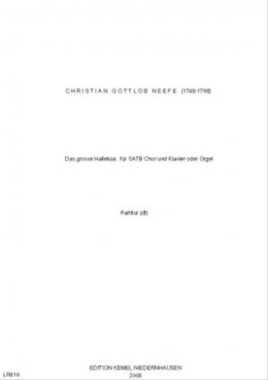 Das grosse Halleluja 4-Part scores gallery preview page 1
