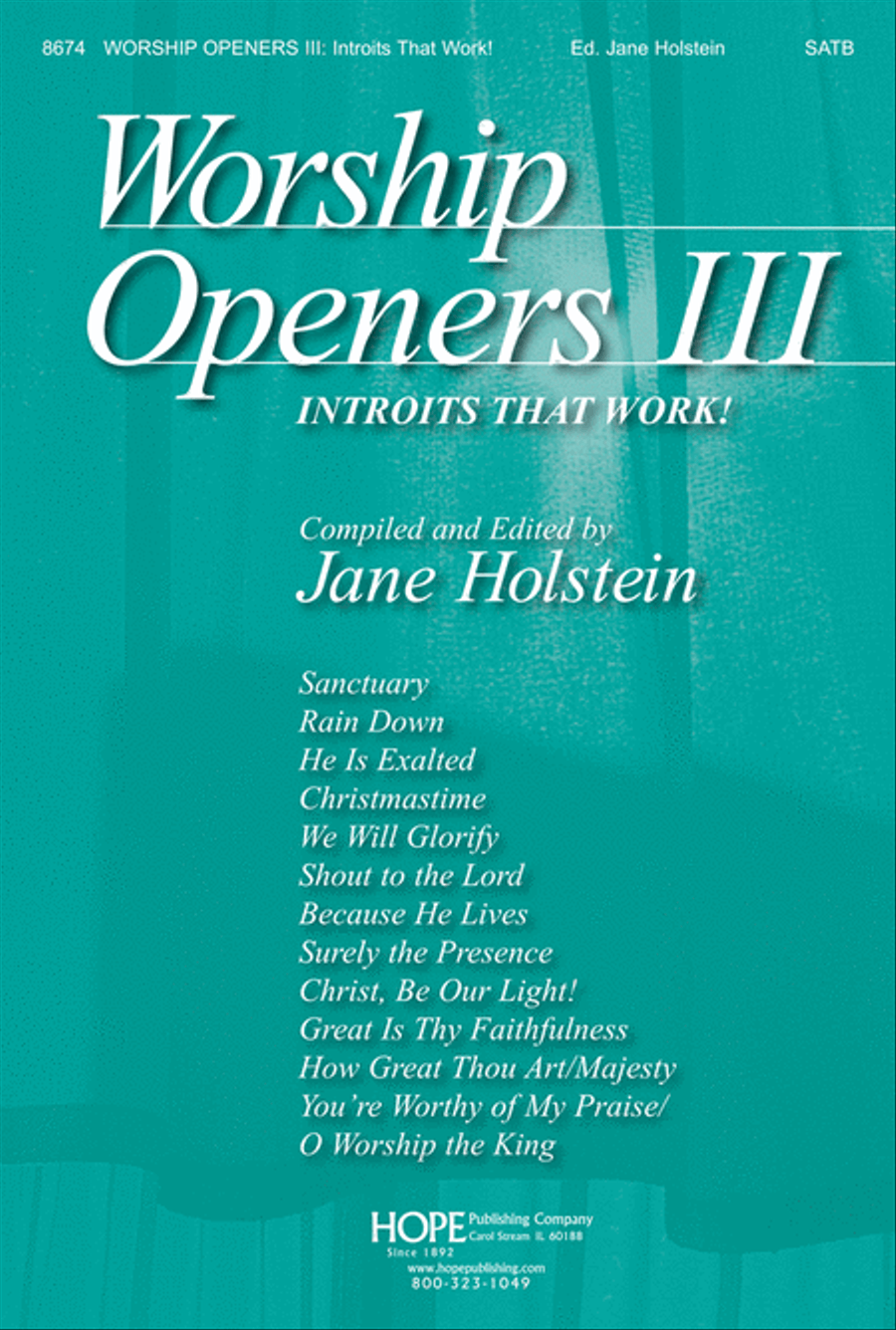 Worship Openers: Introits that Work!, Vol. 3 4-Part scores gallery preview page 1