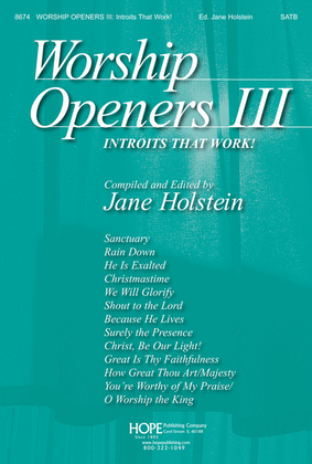 Book cover for Worship Openers: Introits that Work!, Vol. 3