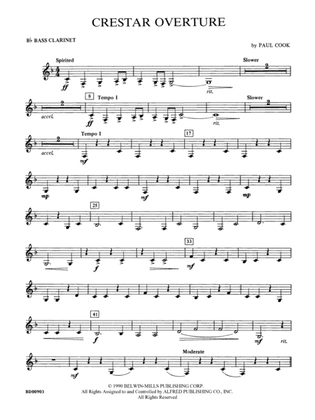 Crestar Overture: B-flat Bass Clarinet