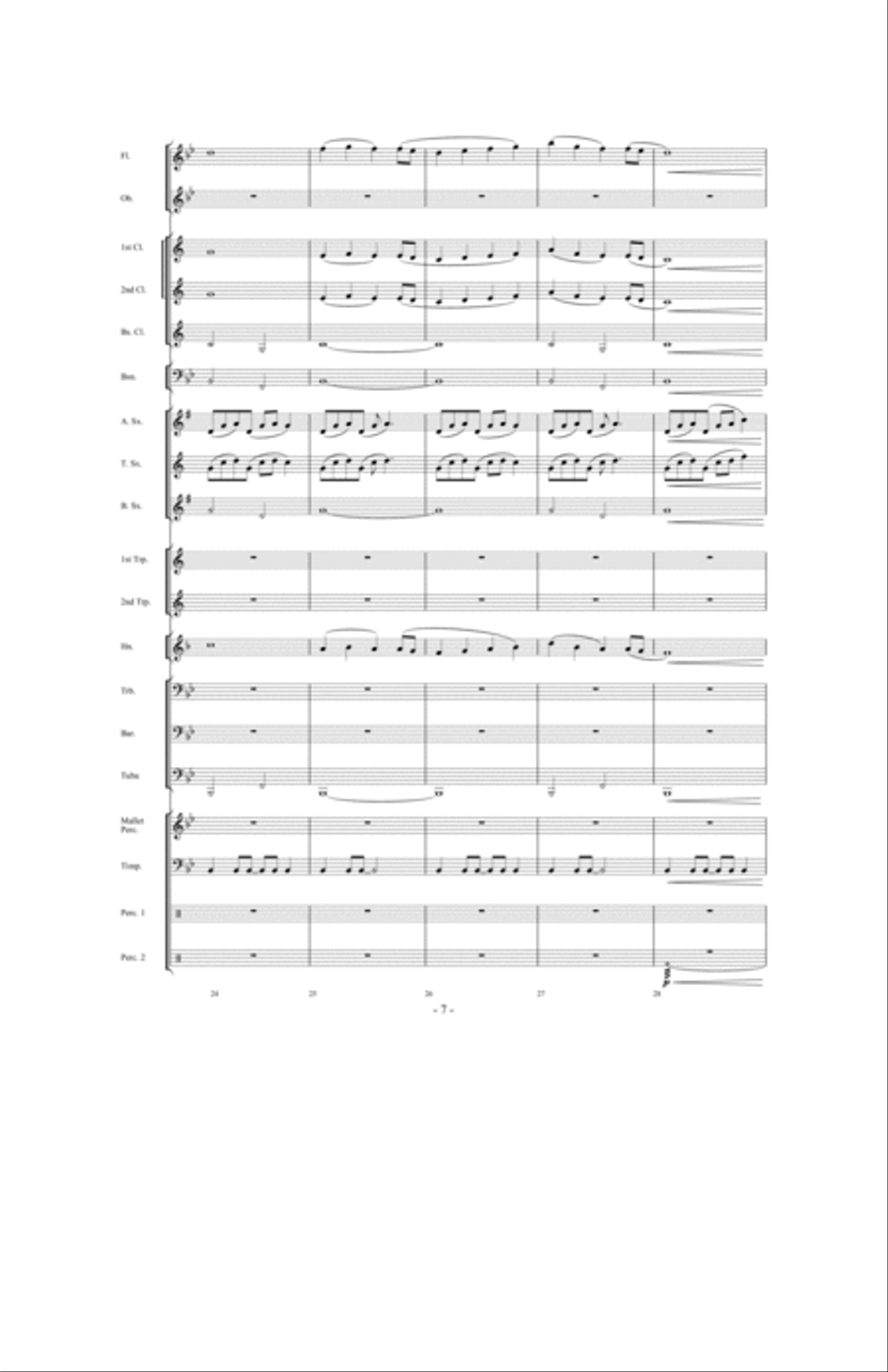 Prevailing Winds Concert Band scores gallery preview page 6