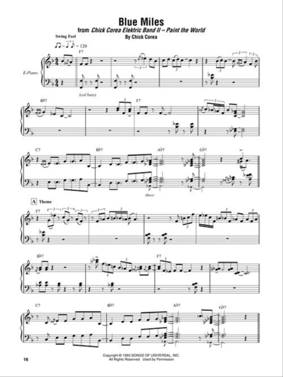 Chick Corea – Omnibook Piano Solo scores gallery preview page 7