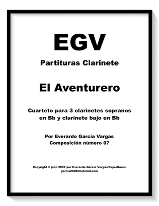 El Aventurero - Cuarteto para Clarinetes