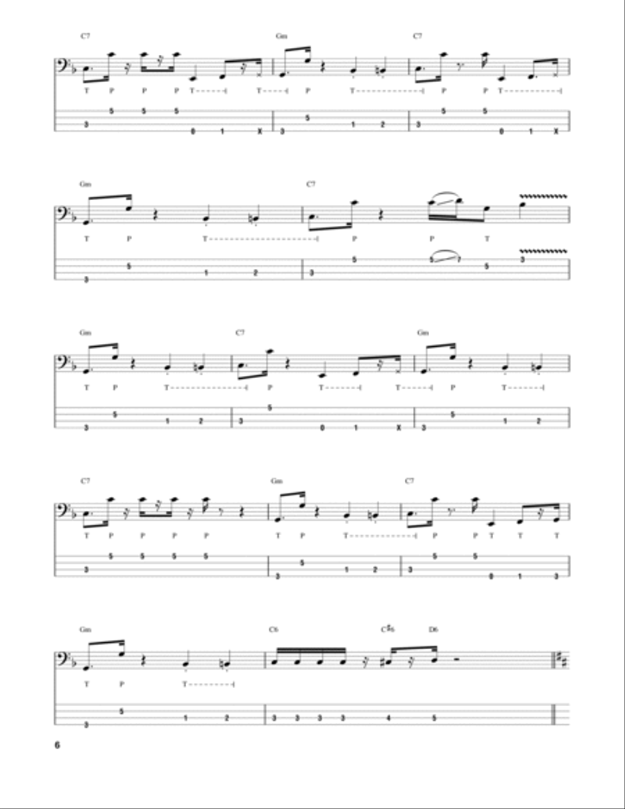 Rio Funk Guitar Tablature scores gallery preview page 6
