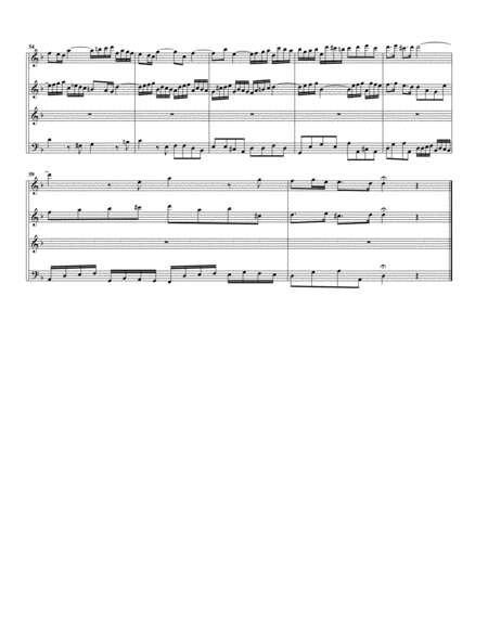 Ihr Gedanken und ihr Sinnen from cantata BWV 110 (arrangement for 4 recorders) image number null