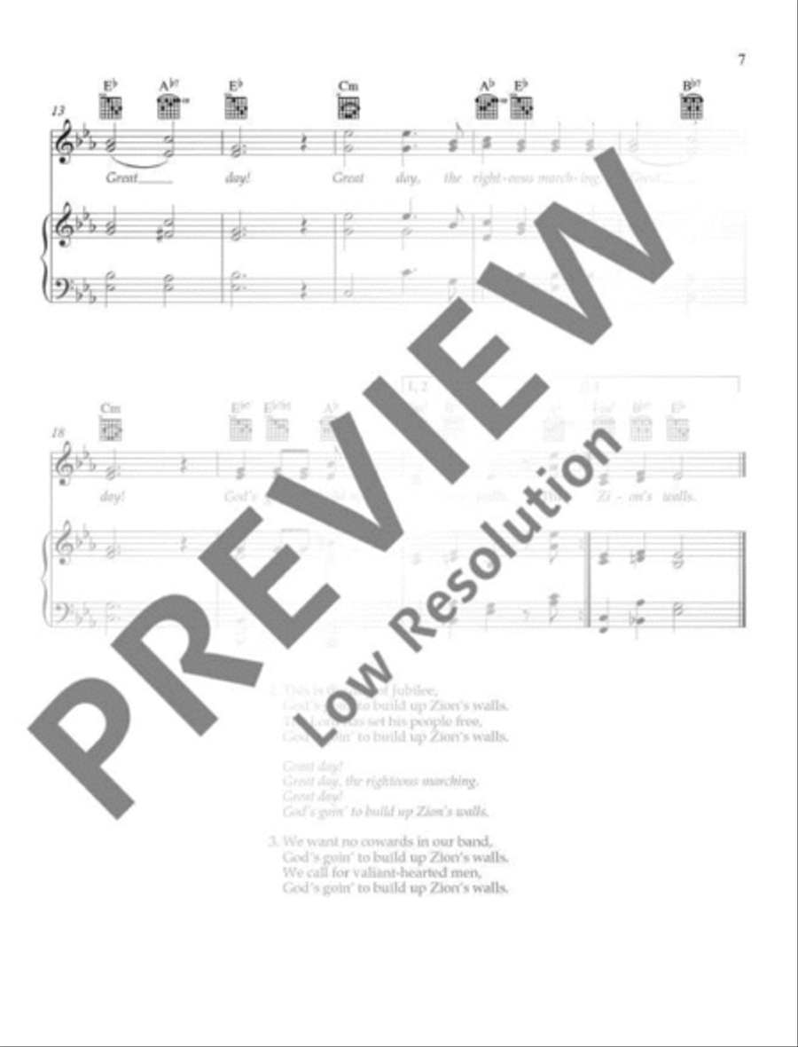Great Day! Piano, Vocal, Guitar scores gallery preview page 3