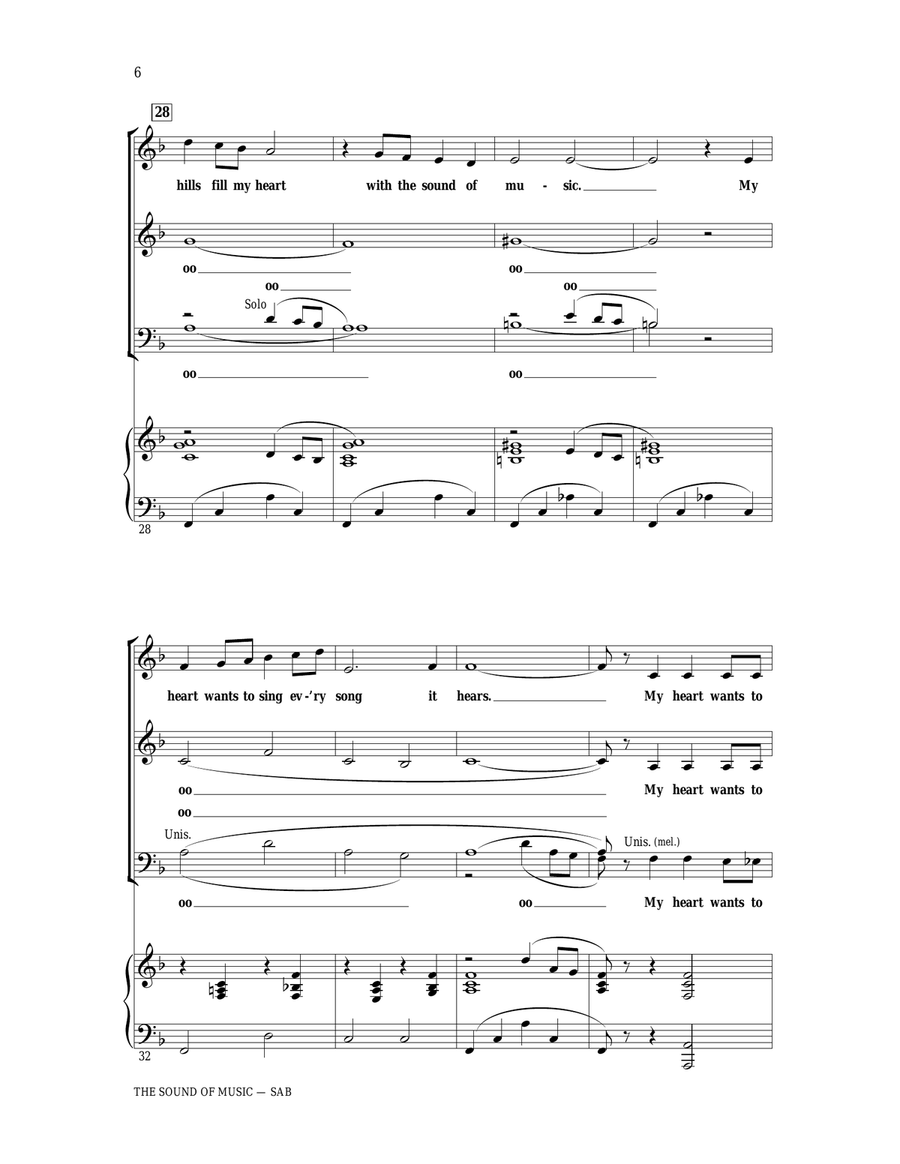 The Sound Of Music 3-Part scores gallery preview page 4