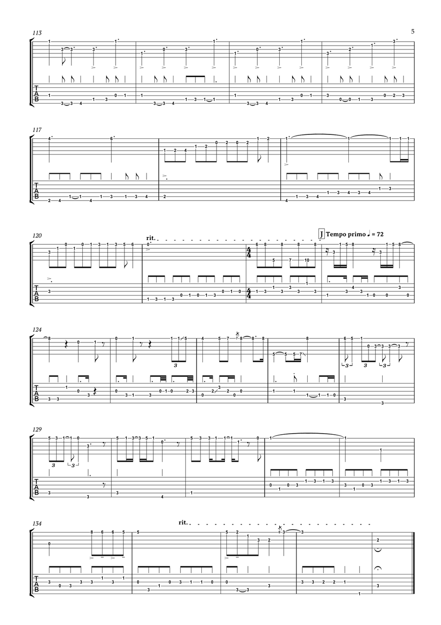 Bohemian Rhapsody Guitar scores gallery preview page 6