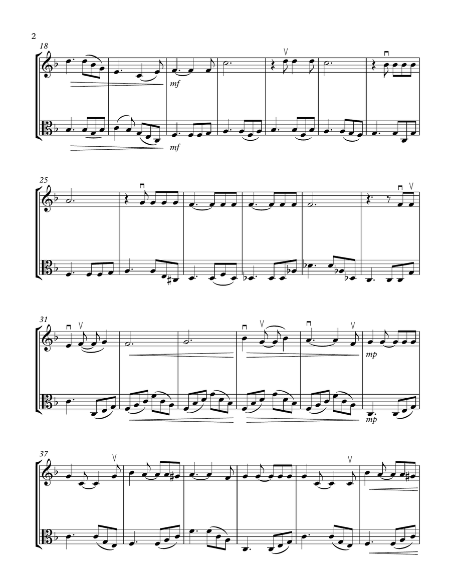 What A Wonderful World String Duet scores gallery preview page 2