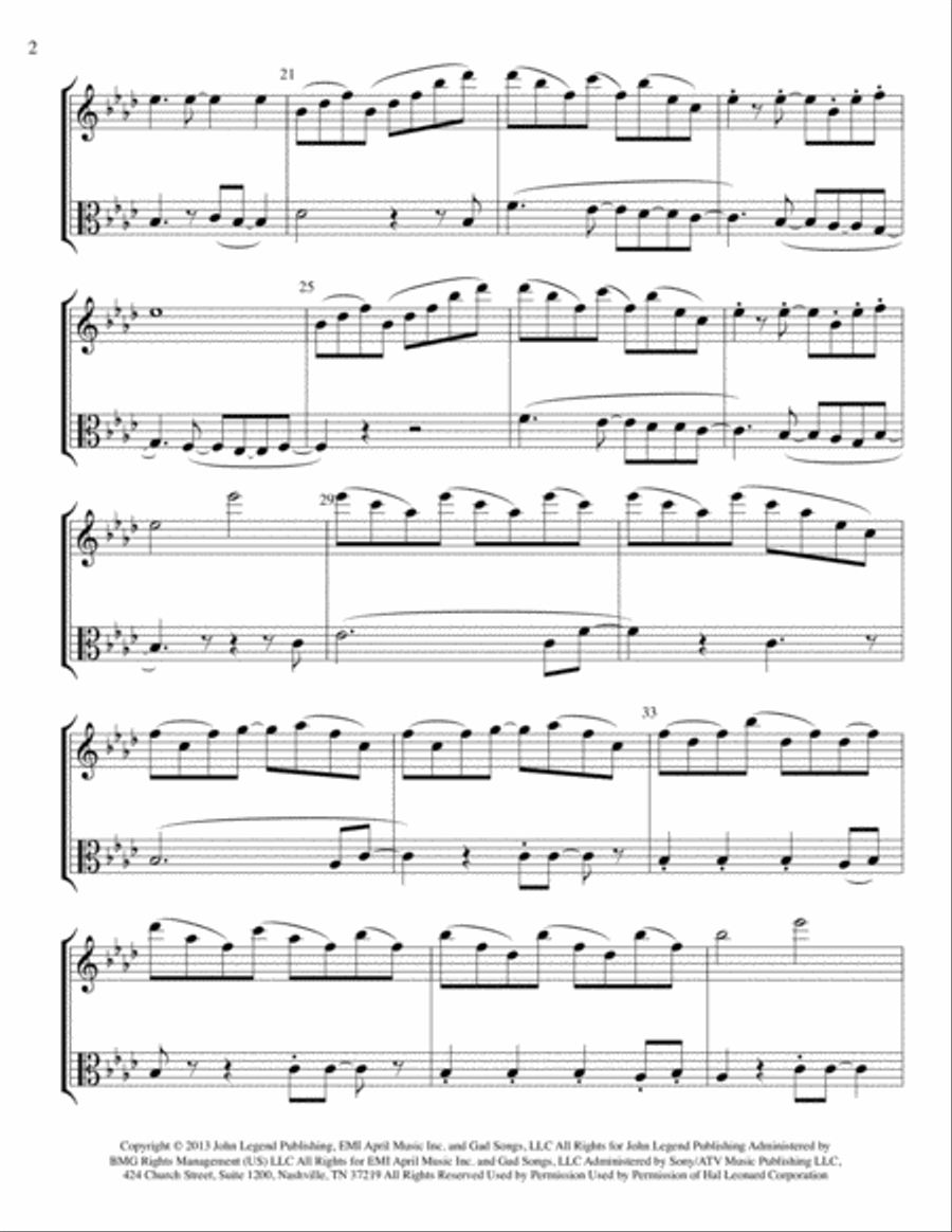 All Of Me String Duet scores gallery preview page 2