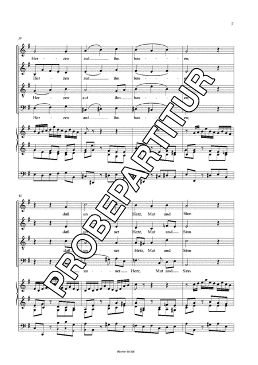 Sei Lob und Preis mit Ehren BWV 167 4-Part scores gallery preview page 8