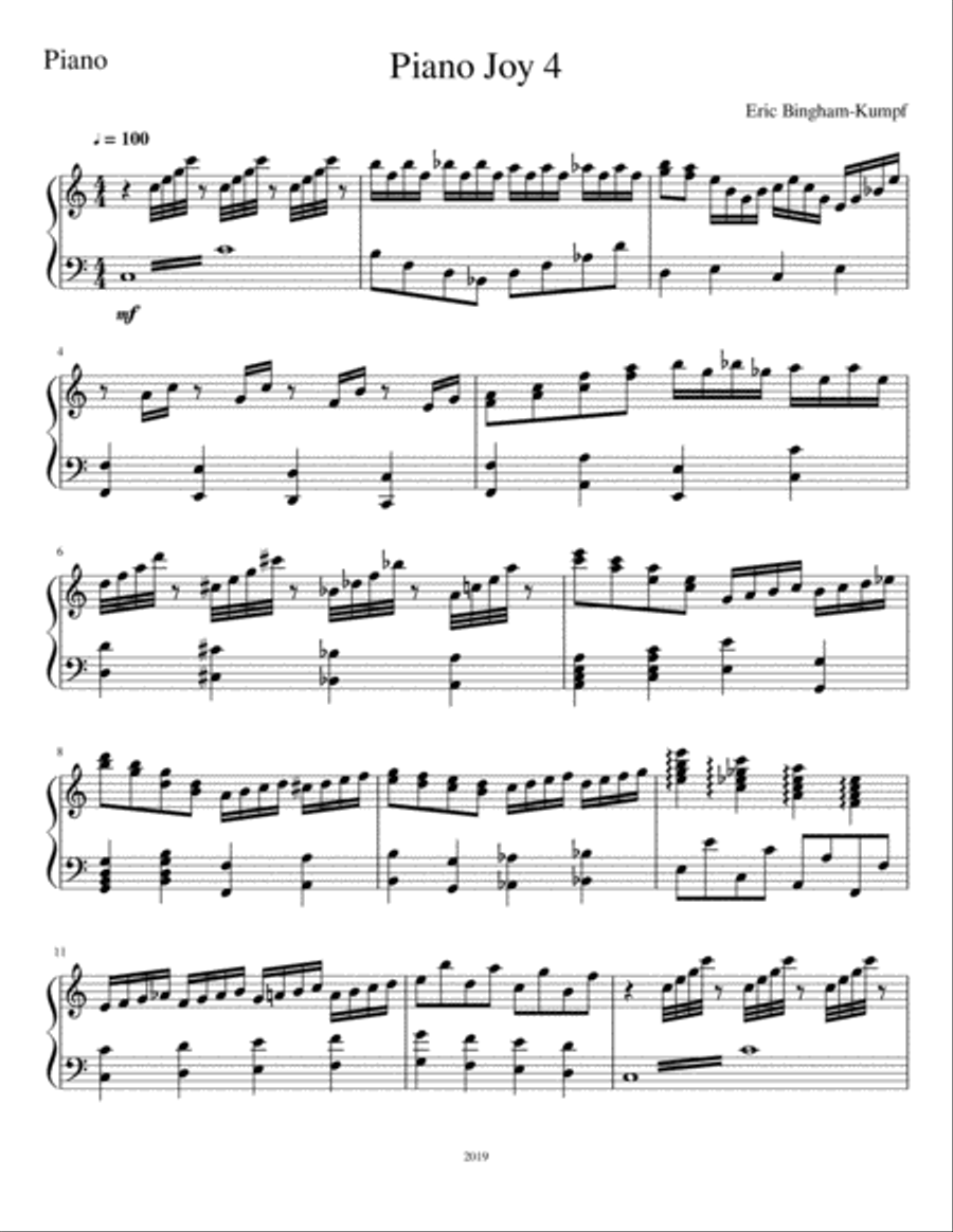 Piano Joy 4 Piano Joy 4 Piano Solo scores gallery preview page 1
