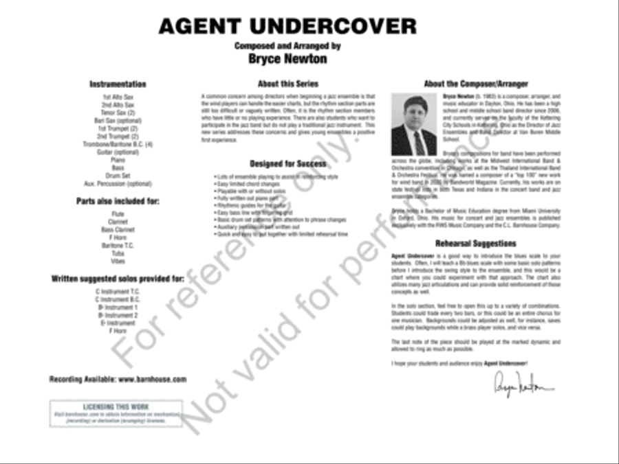 Agent Undercover Jazz Ensemble scores gallery preview page 3