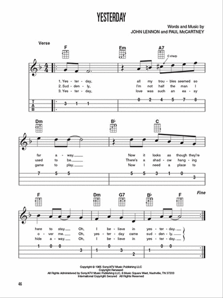 Easy Songs for Ukulele Ukulele scores gallery preview page 6