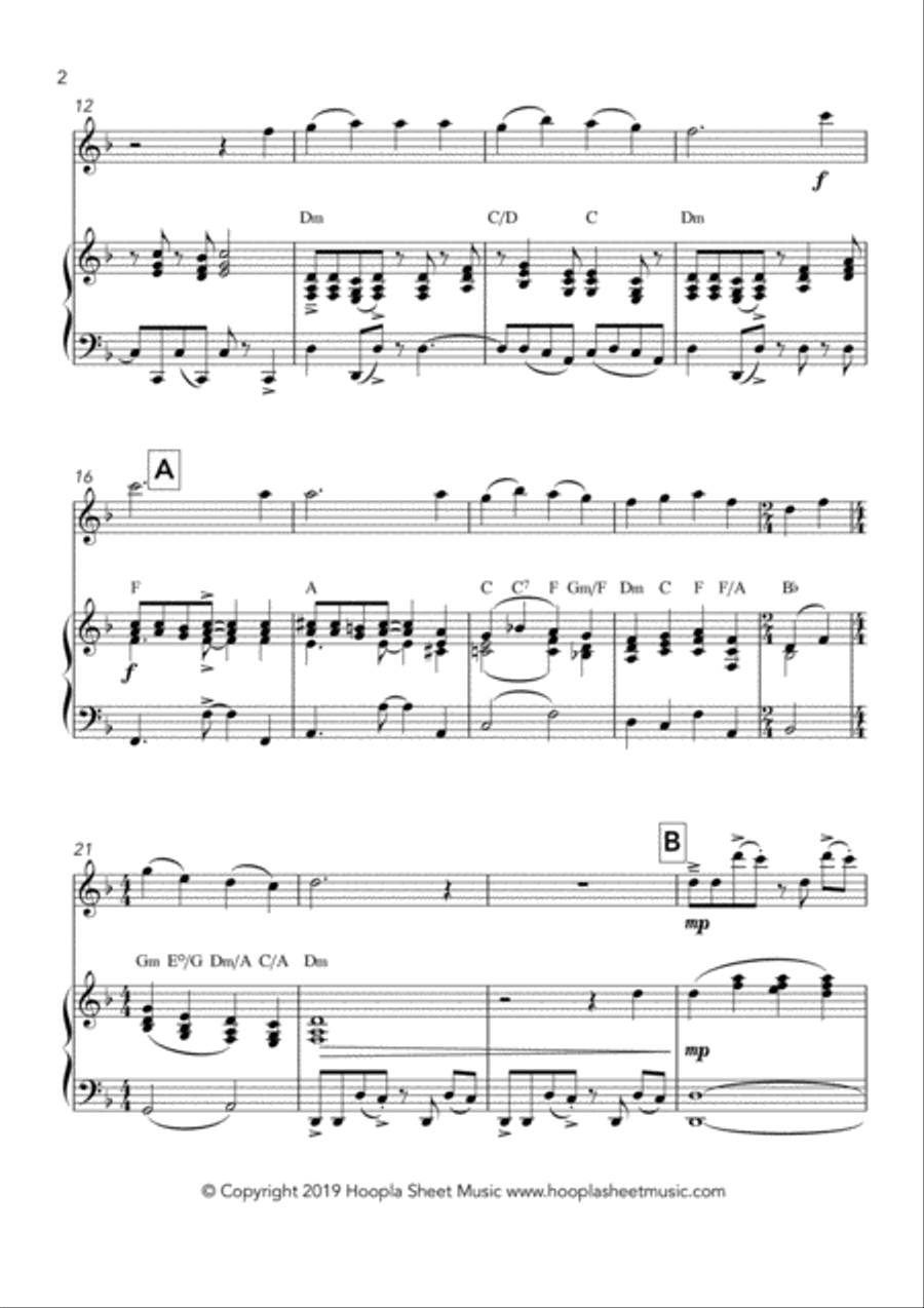 Emmanuel Rock (O Come, O Come Emmanuel) Flute Solo scores gallery preview page 2