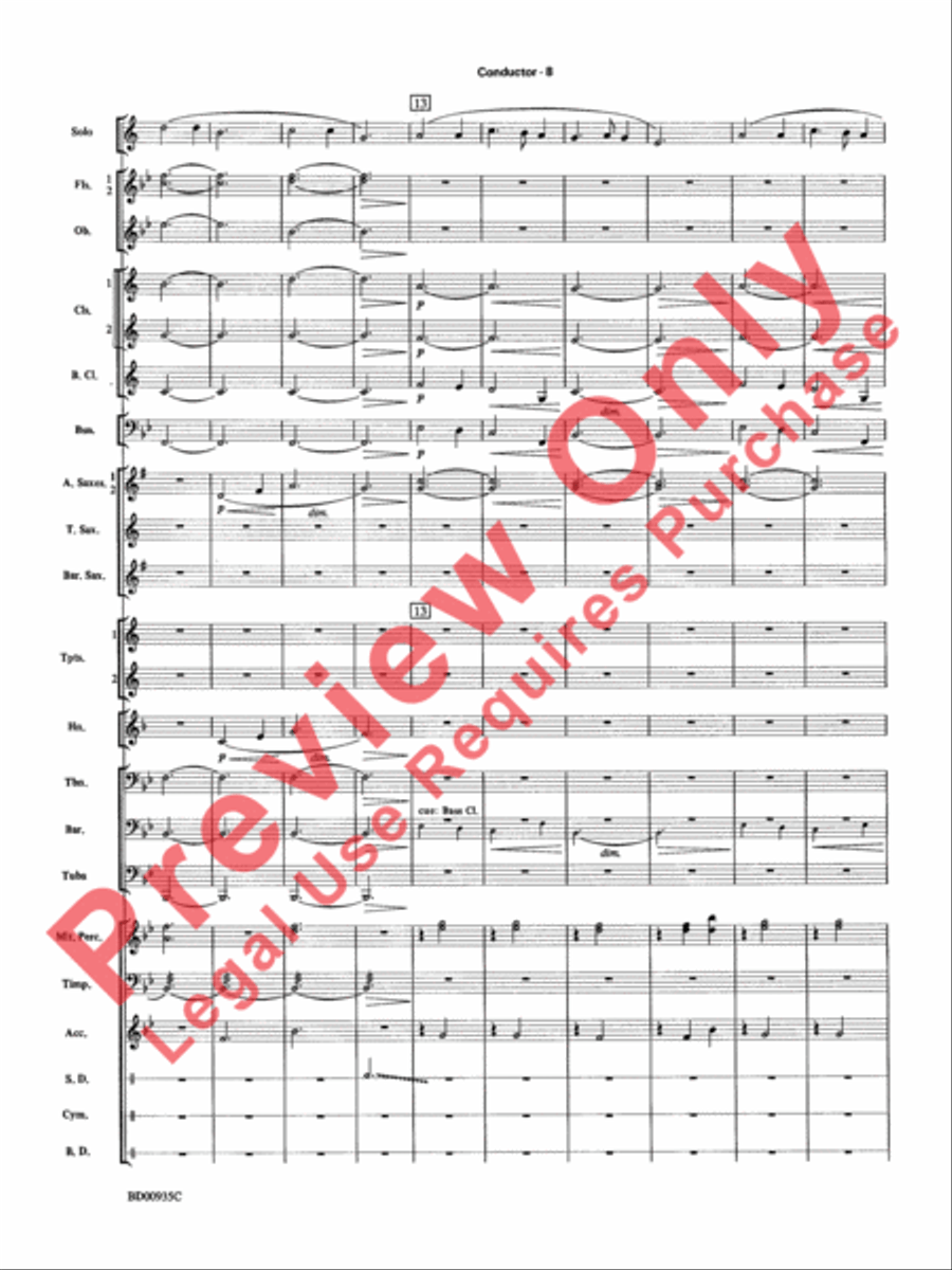 Christmas Concerto Concert Band scores gallery preview page 11