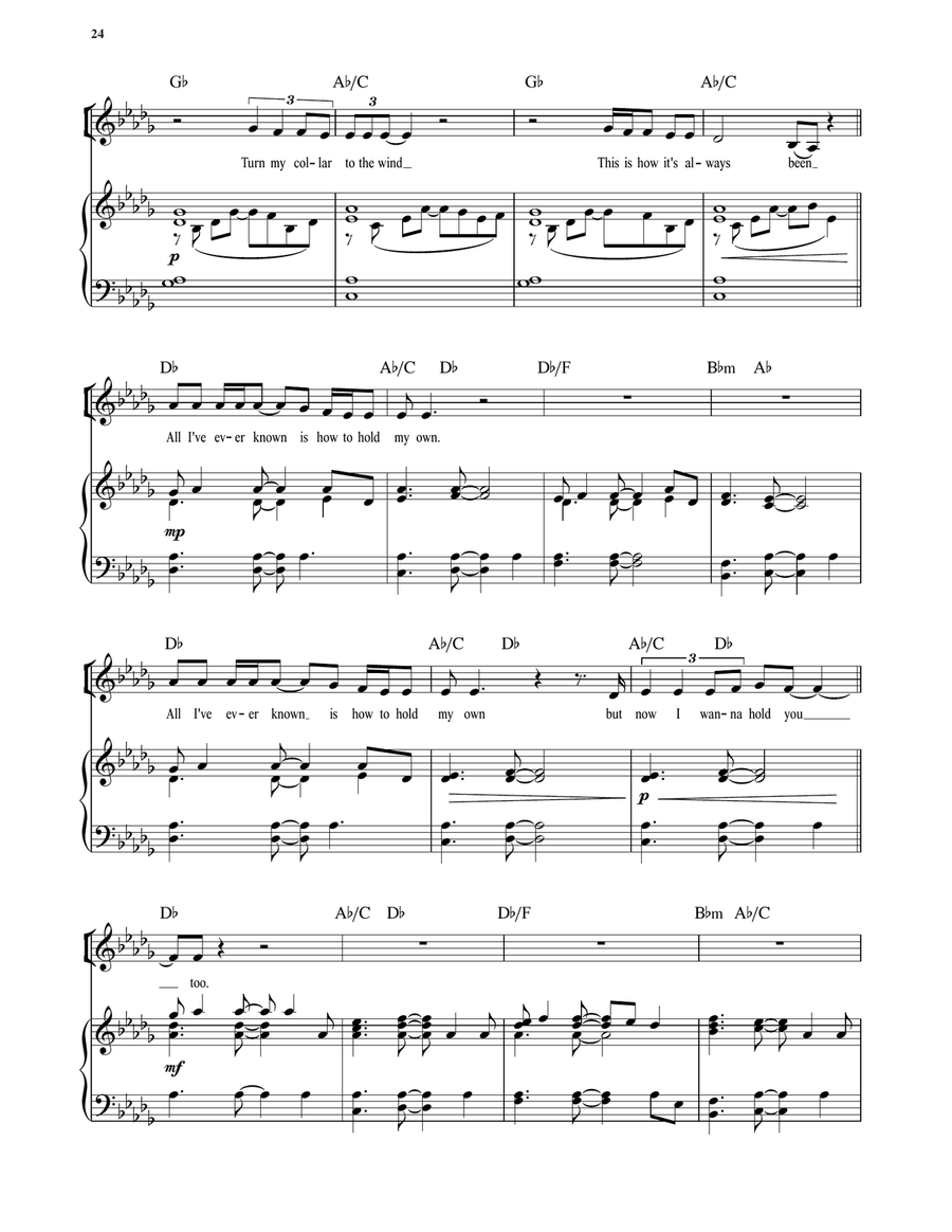 All I've Ever Known (from Hadestown) Voice scores gallery preview page 2