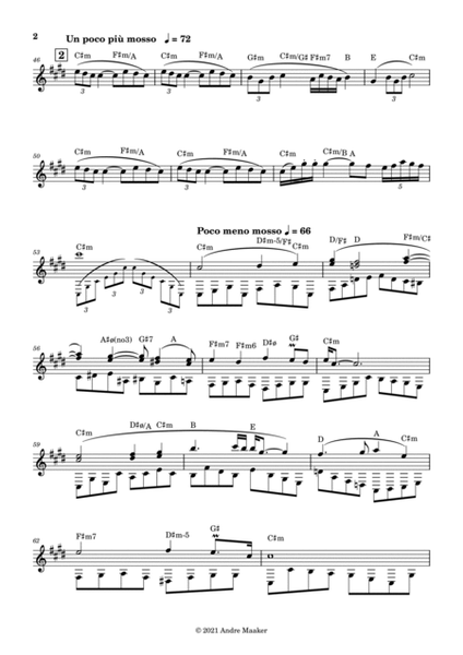 Antonin Dvorak - Symphony no 9, op.95, "From the New World" - Largo - lead sheet