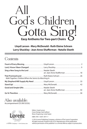 Book cover for All God’s Children Gotta Sing!