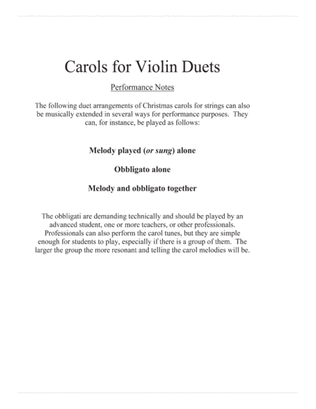 Carols for Violin Duets image number null