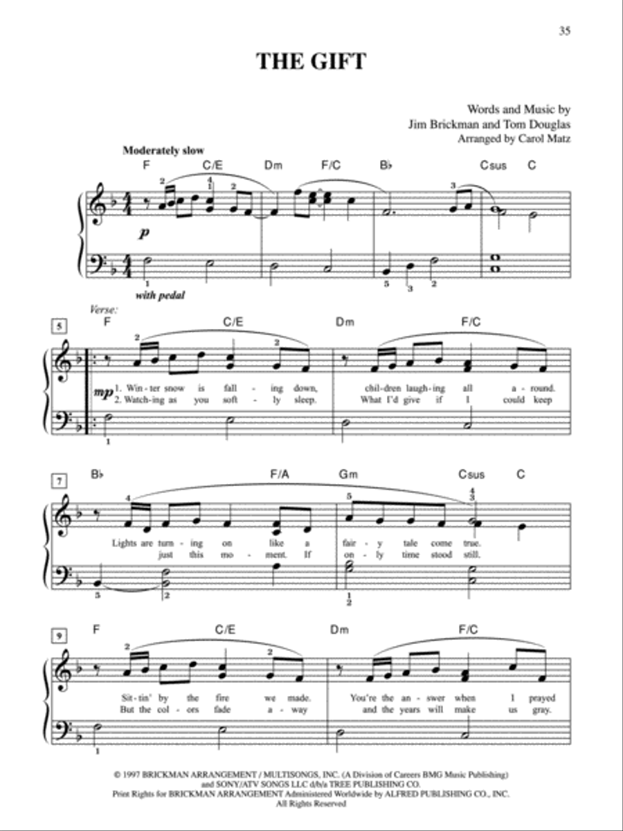 The Essential Jim Brickman Easy Piano scores gallery preview page 2