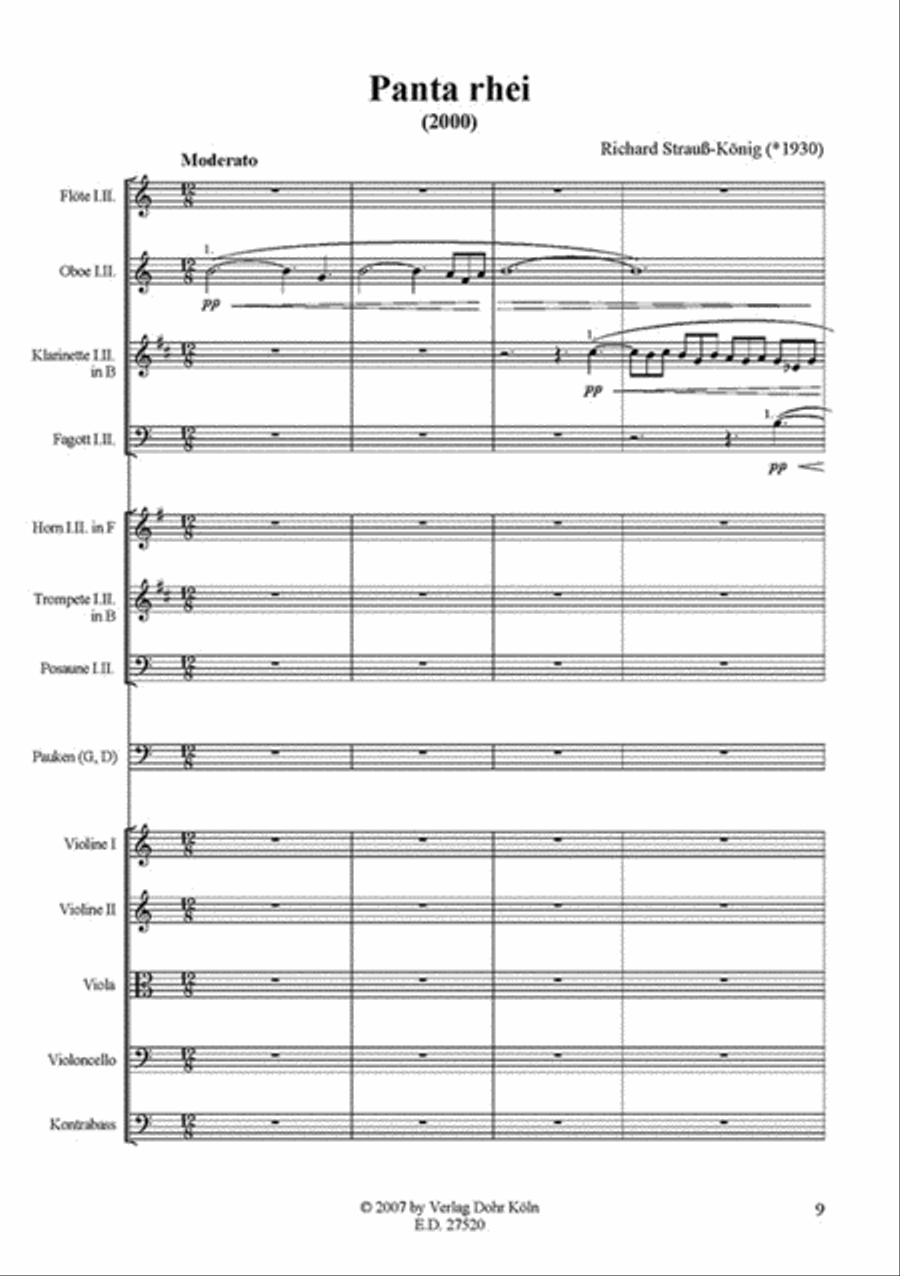Vier symphonische Sätze für großes Orchester Orchestra scores gallery preview page 2
