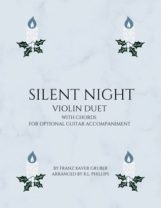 Silent Night - Violin Duet