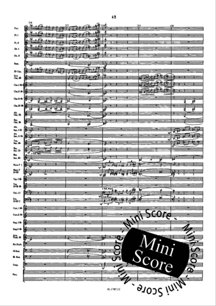 Symphonie de l'Eau Concert Band scores gallery preview page 46