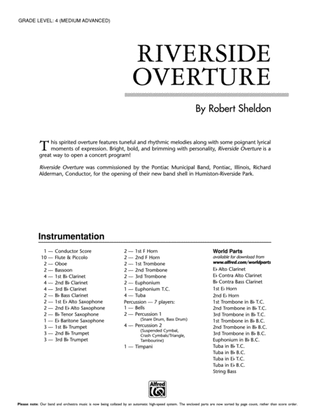 Book cover for Riverside Overture: Score