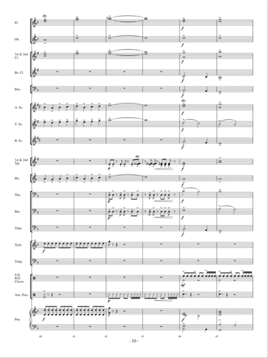 Freefall! Concert Band scores gallery preview page 9
