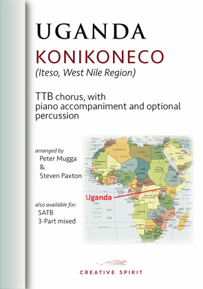 Book cover for KONIKONECO for TTB chorus