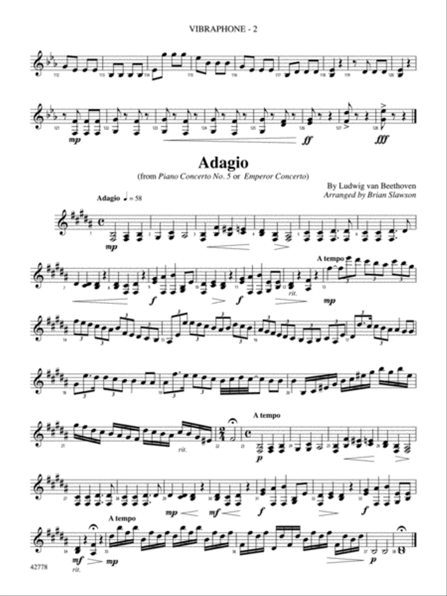 Classic Mallet Trios---Beethoven: Vibraphone Percussion scores gallery preview page 2