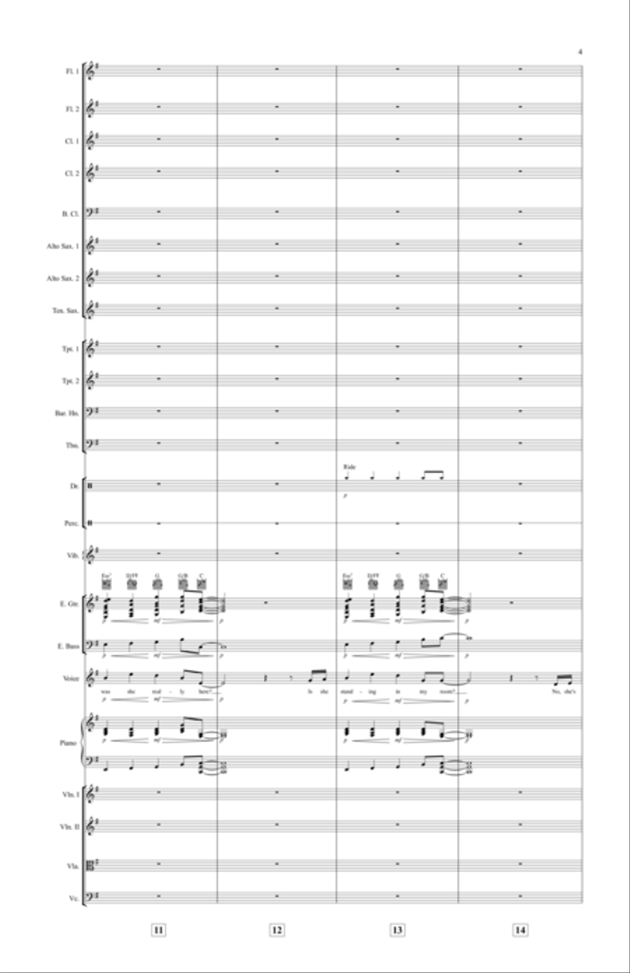Dreaming With A Broken Heart Large Ensemble scores gallery preview page 4
