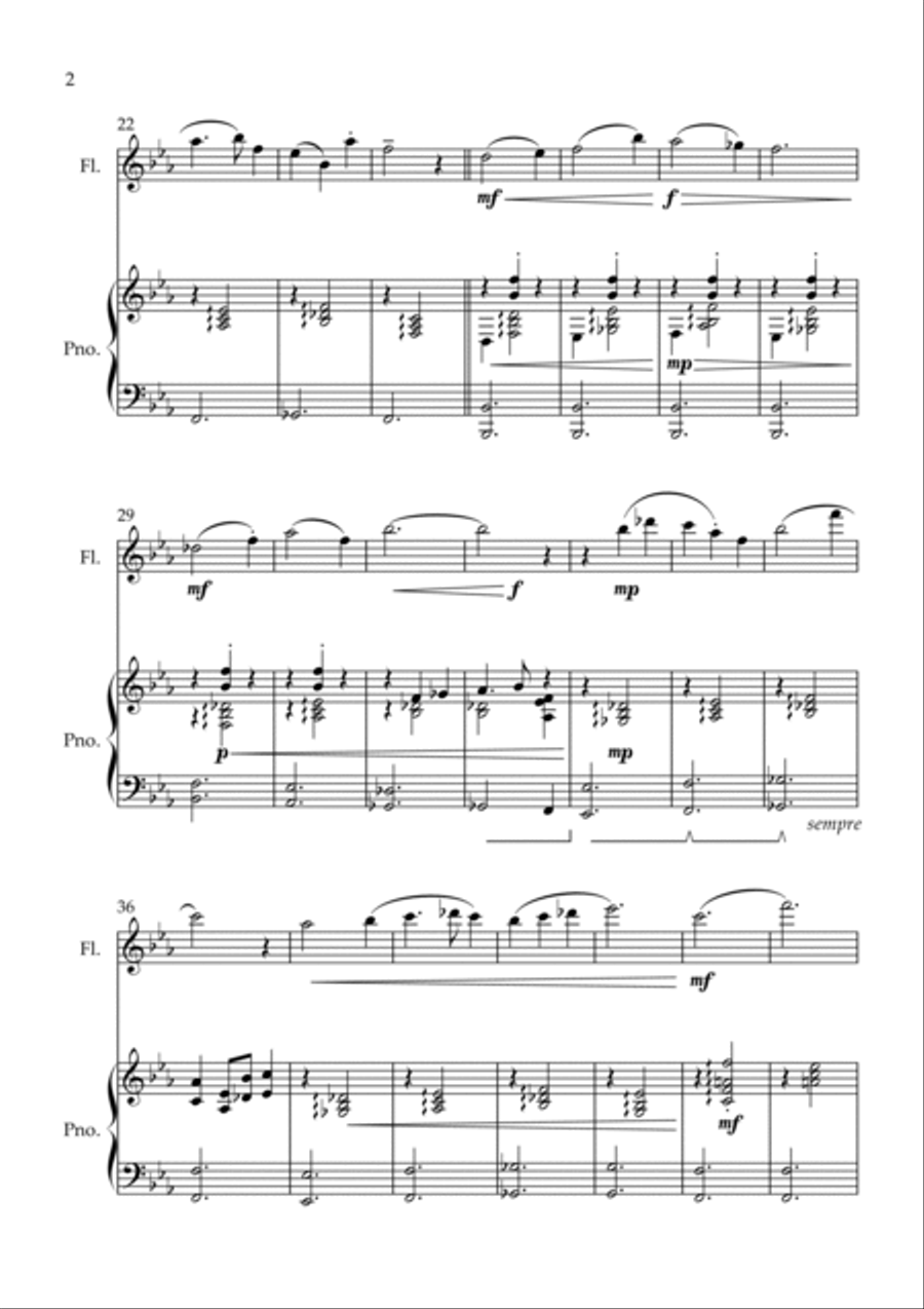 Isabella's Lullaby Flute Solo scores gallery preview page 2