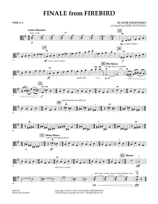 Finale from Firebird (arr. Jamin Hoffman) - Viola A