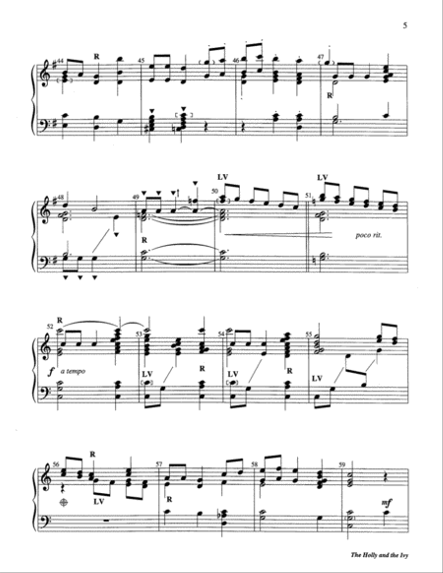 The Holly and the Ivy 3-Octaves scores gallery preview page 5