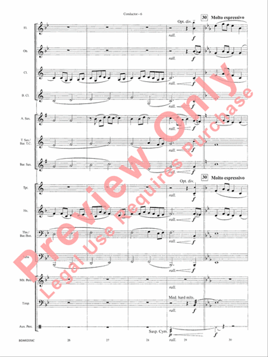 In the Wake of Spring Concert Band scores gallery preview page 9