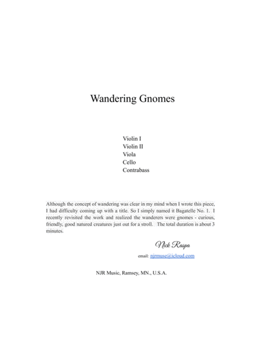 Wandering Gnomes image number null