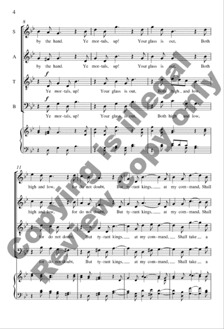 Todtentantz from Suite Remembrance SSATB scores gallery preview page 3