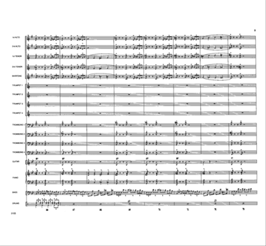 Touchin' All The Basses Touchin' All The Basses Jazz Ensemble scores gallery preview page 10